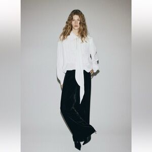 H&M Black Recycled Polyester Pants